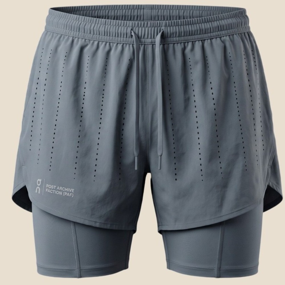 On Running x Post Archive Faction PAF Zero 2 in 1 Shorts Men XS 1MG11054785